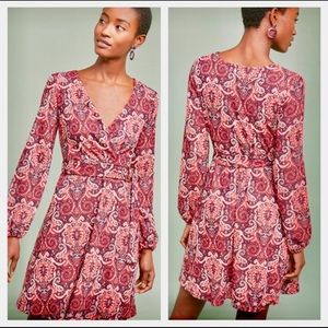 New Maeve Paisley Front Wrap Dress - SZ XS